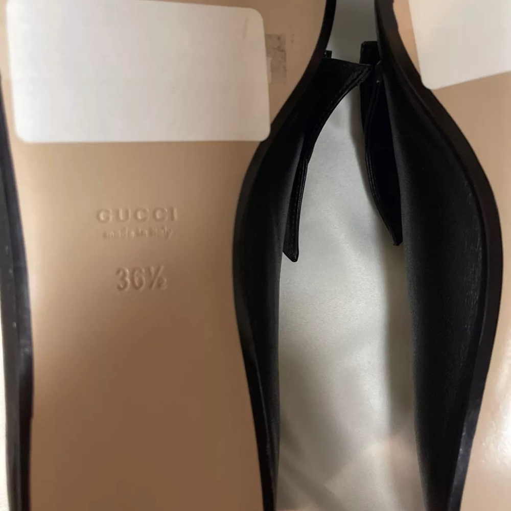 Gucci Queen Margaret Calfskin Leather Woman’s Loafer Sz 36.5 Black NIB 505291 - Picture 6 of 11
